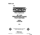 Roper FLP320VW0 front cover diagram