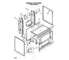 Whirlpool SF310PEWW0 external oven diagram