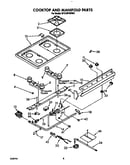 Cooktop and manifold