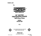 Roper FEP340VW0 front cover diagram