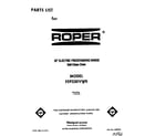 Roper FEP330VW0 front cover diagram
