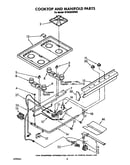 Cooktop and manifold