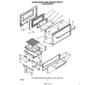 Whirlpool SM958PESW5 oven door and broiler diagram