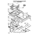 Whirlpool SF5340ERW9 cooktop and manifold diagram