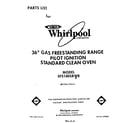 Whirlpool SF5140SRW8 front cover diagram