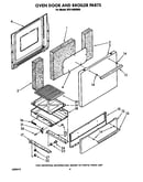 Oven door and broiler