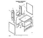 Whirlpool SF0100SRW7 external oven diagram