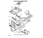 Whirlpool SF0100ERW7 cooktop and manifold diagram