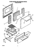 Oven door and broiler