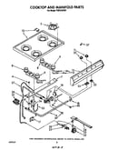 Cooktop and manifold