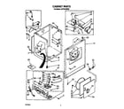 Whirlpool LG7701XWW0 cabinet diagram