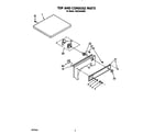 Roper RGC3422AW0 top and console diagram