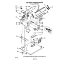 Whirlpool CG2951XSW2 top and console diagram