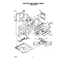 Roper X12002V03 air flow and control parts diagram