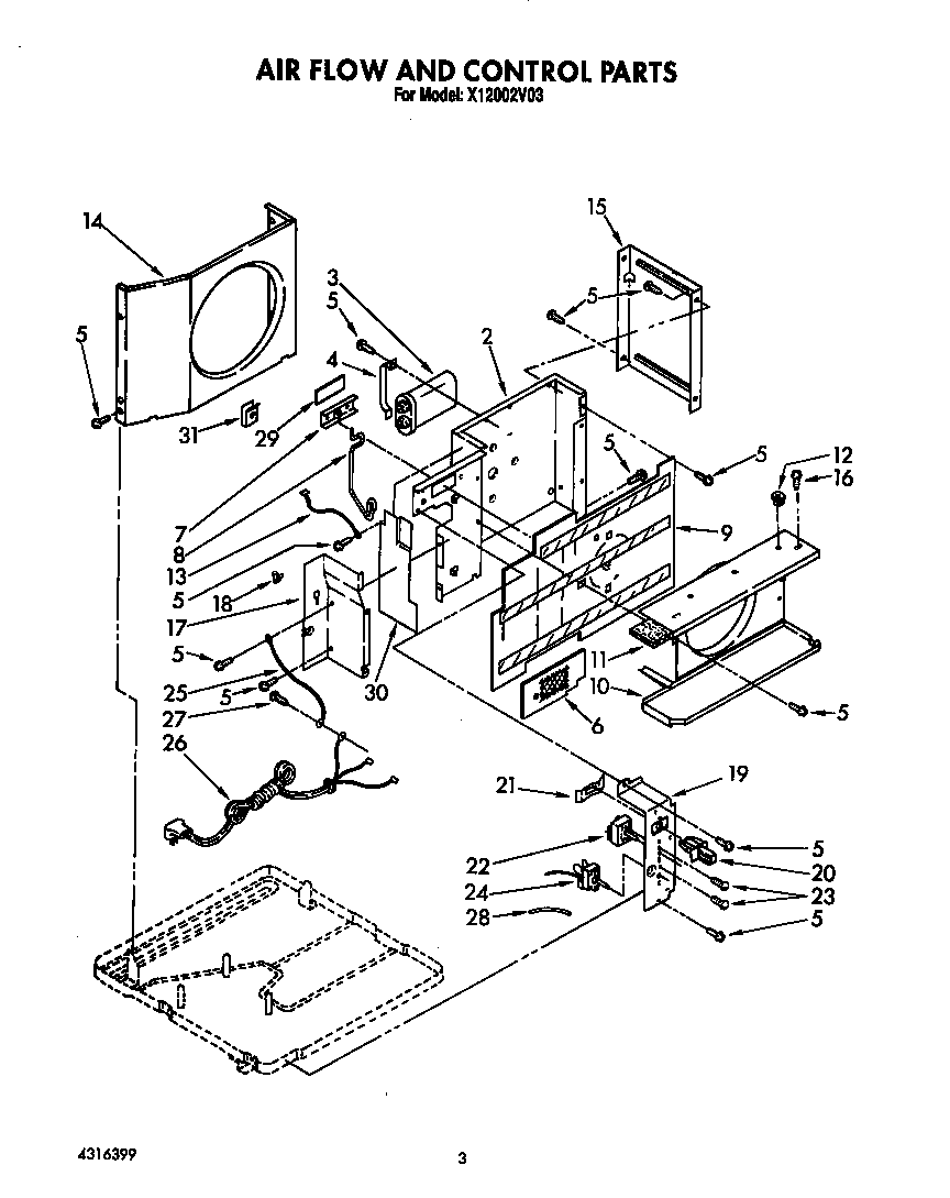 Air flow and control parts