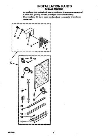 Installation parts