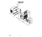Whirlpool ACE124XY1 cabinet parts diagram