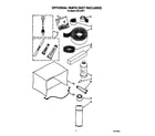 Whirlpool ACE124XY1 optional parts (not included) diagram