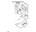 Whirlpool AK4000XZ0 air flow and control parts diagram