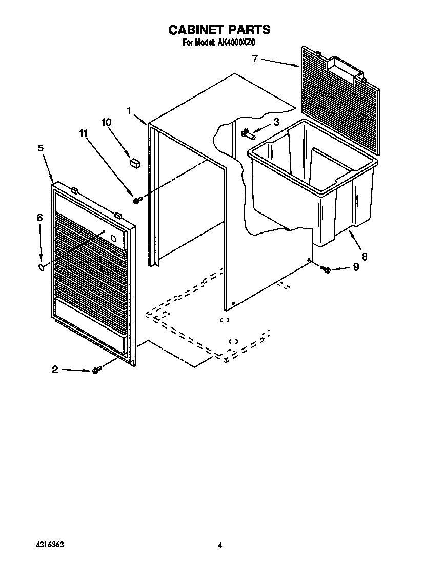 CABINET PARTS