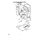 Whirlpool AD0402XZ0 air flow and control parts diagram