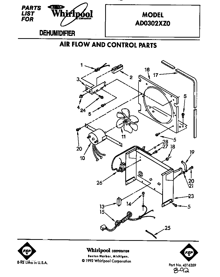 Air flow and control parts