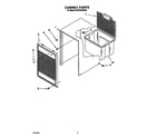Whirlpool BUDH2500AS0 cabinet parts diagram