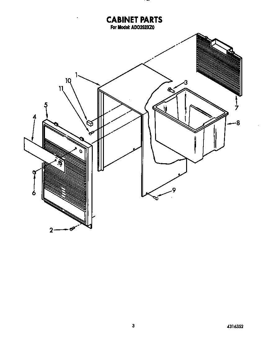 CABINET PARTS