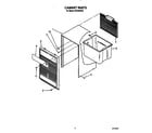 Whirlpool AD0252XZ0 cabinet parts diagram