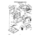 Whirlpool ACE124XY0 airflow and control parts diagram