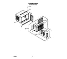 Whirlpool ACE124XY0 cabinet parts diagram