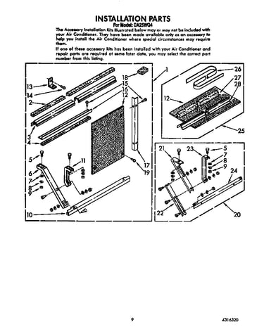 Installation parts