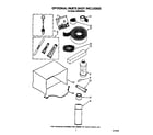 Whirlpool AR0500XW3 optional parts (not included) diagram