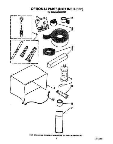 Optional parts (not included)