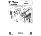 Whirlpool ACE082XS1 cabinet and front parts diagram