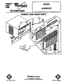 Cabinet and front parts