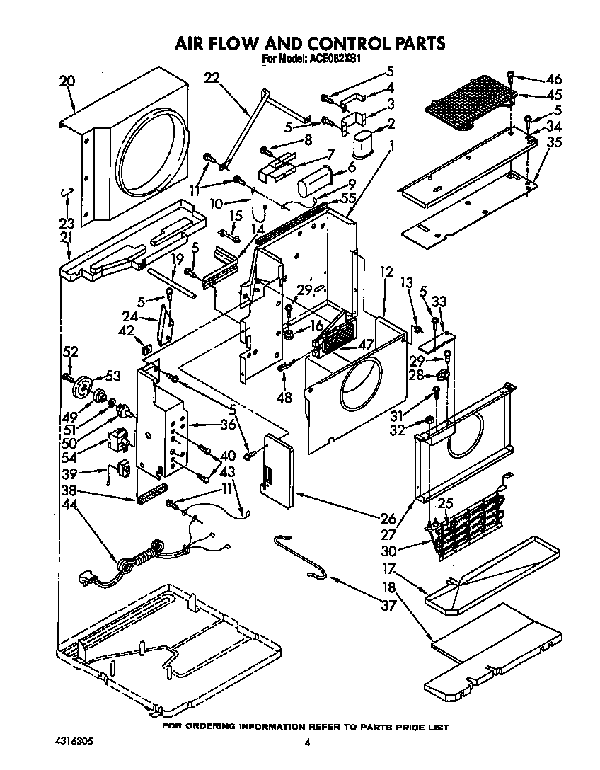 Airflow and control parts