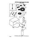 Whirlpool ACE082XS1 optional parts (not included) diagram