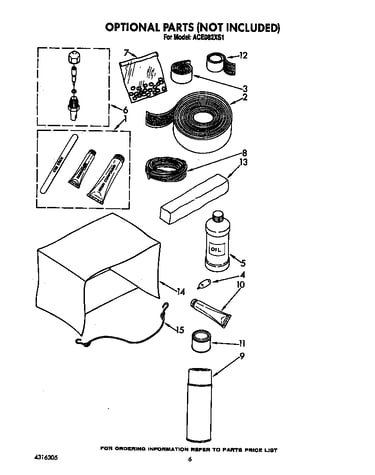 Optional parts (not included)