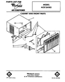 Cabinet and front parts