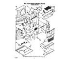 Whirlpool ACR124XR2 air flow and control parts diagram