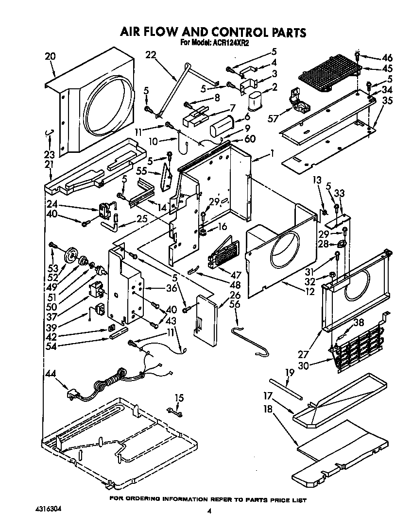 Air flow and control parts