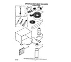 Whirlpool ACR124XR2 optional parts (not included) diagram