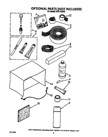 Optional parts (not included)