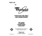 Whirlpool A0W22W20 front cover diagram