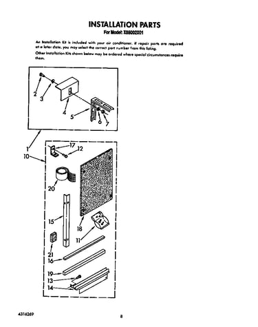 Installation parts