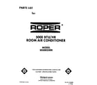 Roper X05002X00 front cover diagram