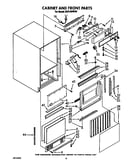 Cabinet and front