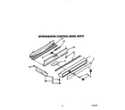 KitchenAid KSSS48DWW00 refrigerator control panel diagram