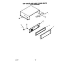 KitchenAid KSSS48DWW00 top grille and unit cover diagram